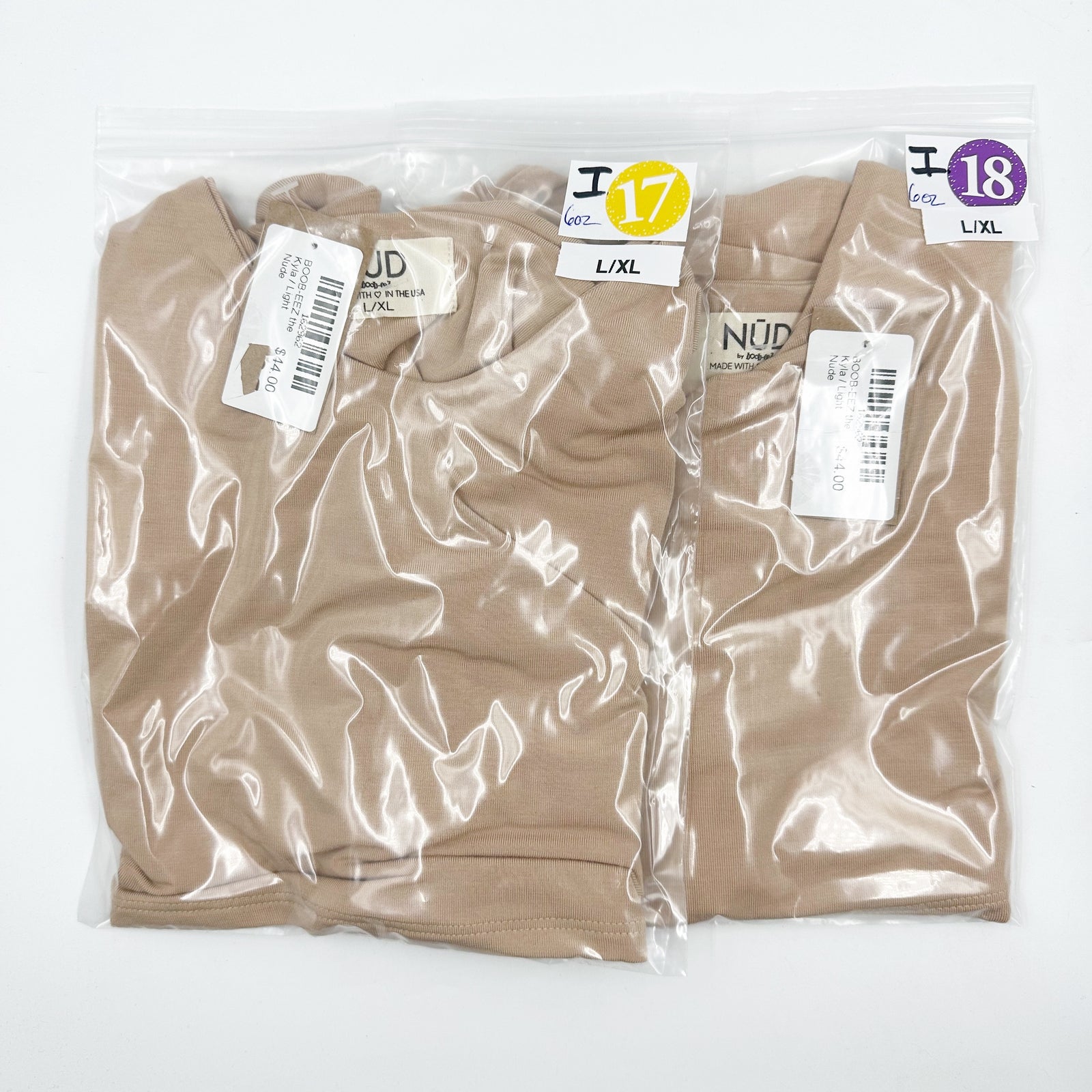 Boob-Eez The Kyla Cropped Double L:Ayer Cami Light Nude Nd /Xl Nwt Cleangirl — image 7 of 7